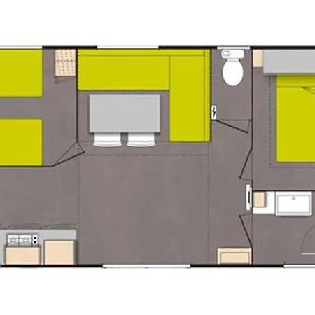 Mobil-home A Avec Terrasse - Api-1-52-258 Kemping *